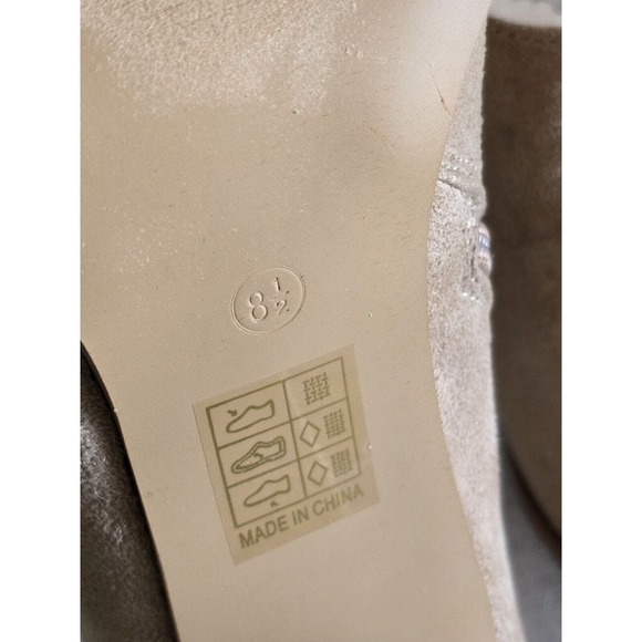 Journee Collection Womens Sanzi Kitten Heel Booties - TAUPE 8 1/2 New - Picture 6 of 7